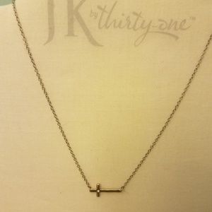 Whisper Cross Necklace-JK by Thirty One